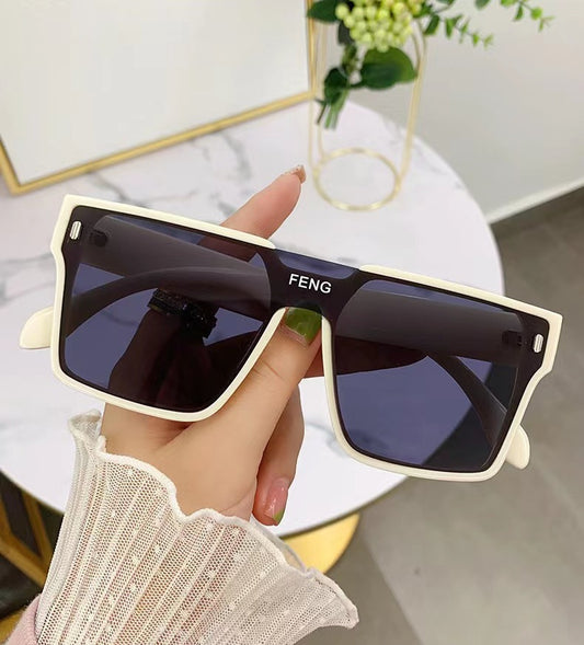 Korean style personalized square frame sunglasses